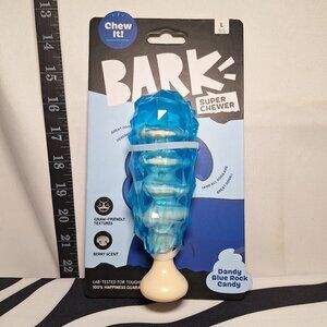 *SALE* NlWT Bark Super Chewer Dandy Blue Rock Candy Dog Toy L